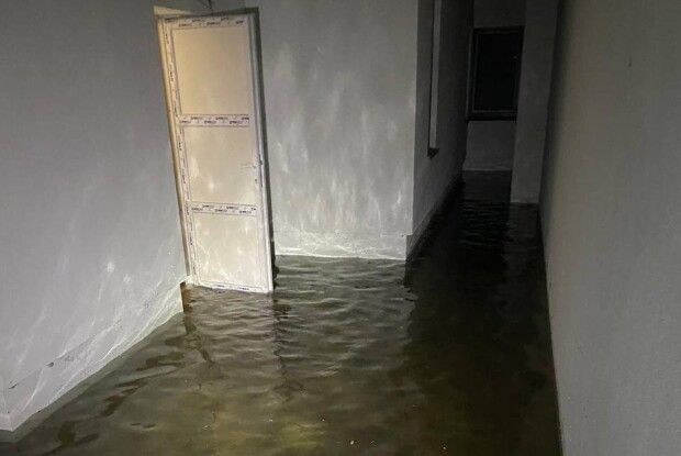 В обласному центрі Волині підтопило житловий будинок (Фото)