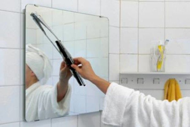 Щоб дзеркало у ванні не запотівало