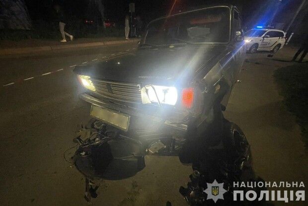 На Волині п’яний водій збив скутериста