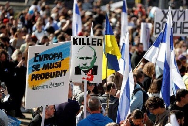 У Празі пройшов мітинг «Росіяни проти Путіна» (Відео)