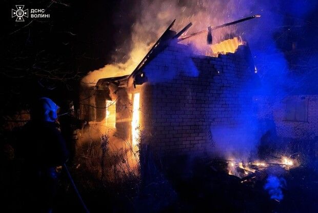 На Волині невідомі особи влаштували пожежу на масиві «Калина» 