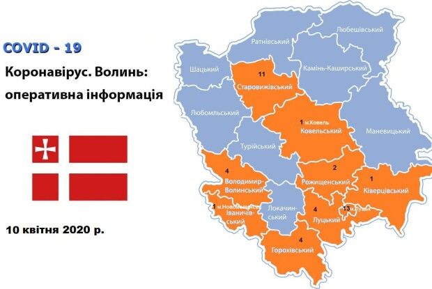 У Луцьку та двох районах Волині зросла кількість хворих на коронавірус