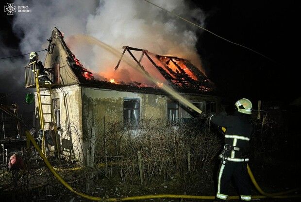У колишньому райцентрі на Волині сталася велика пожежа