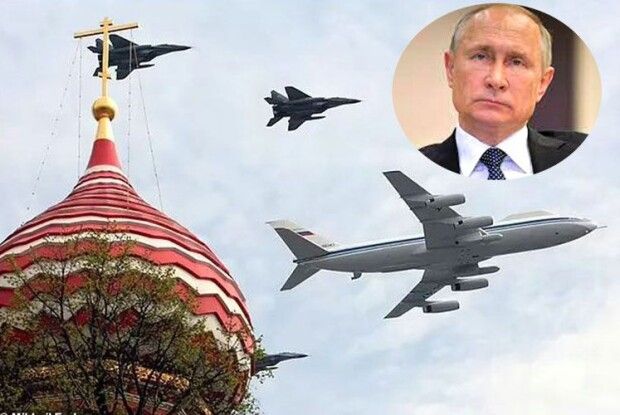 Чому путін не показав на параді засекречений літак «судного дня»