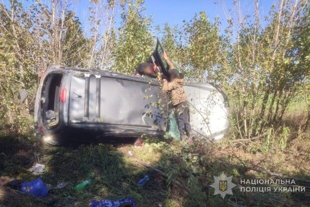 На Волині перекинулось авто з п’яним водієм. Серед постраждалих – 5-місячне немовля