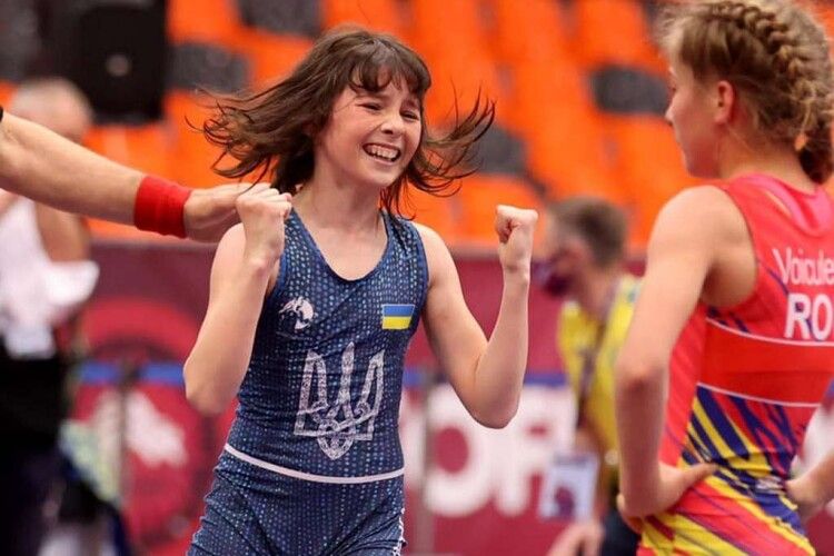 12-річна волинянка здобула третє місце на чемпіонаті Європи з вільної боротьби (Фото)