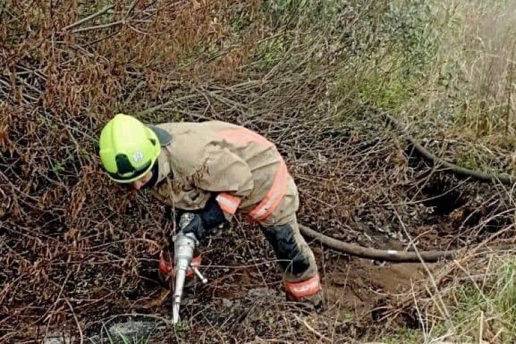 У Луцькому районі зайнявся торф