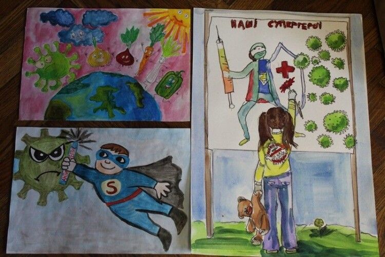 У Ковелі діти показали, як супергерої перемагають коронавірус
