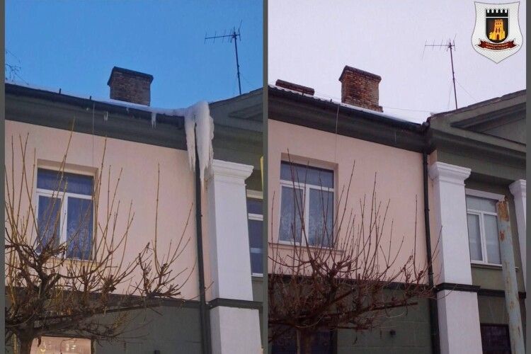 На головному проспекті Луцька оперативно усунули небезпеку для пішоходів