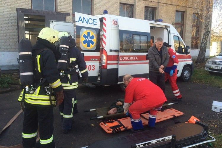 На Волині рятувальники тренувались ліквідовувати аварії у котельнях