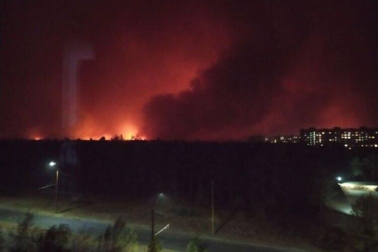 На Луганщині вирують страхітливі лісові пожежі (Відео)