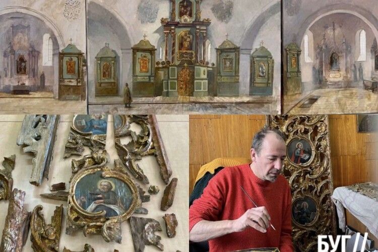 На Волині реставрують елемент древнього іконостасу Низкиницького монастиря, який знищив Петро Лебідь