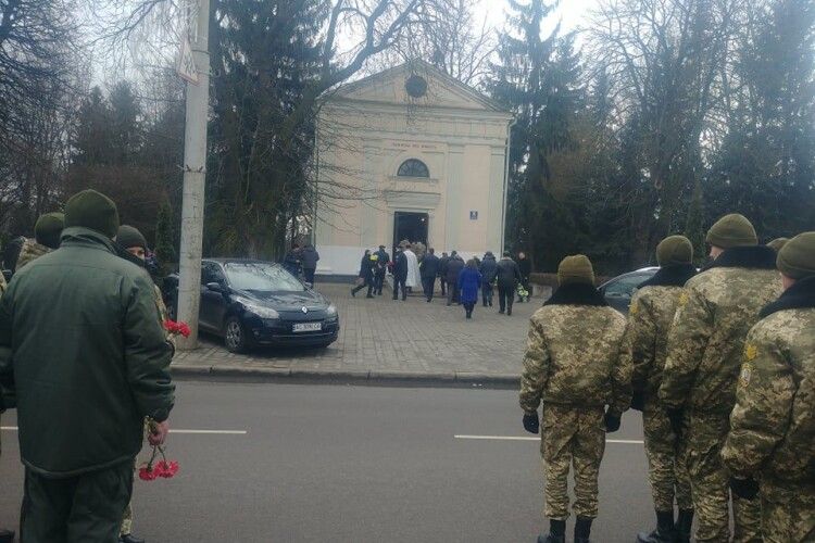 У Луцьку вшанували пам'ять воїна Бориса Шпачука, який помер на передовій