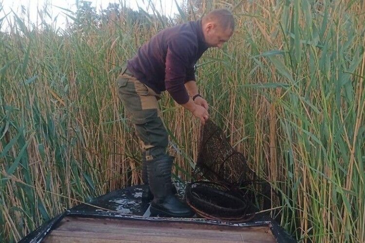 На водоймах шацького нацпарку знайшли браконьєрські знаряддя лову