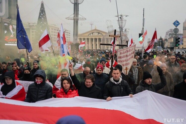У Мінську – протести: не всі білоруси прагнуть об'єдннання з путінською Росією (Відео)