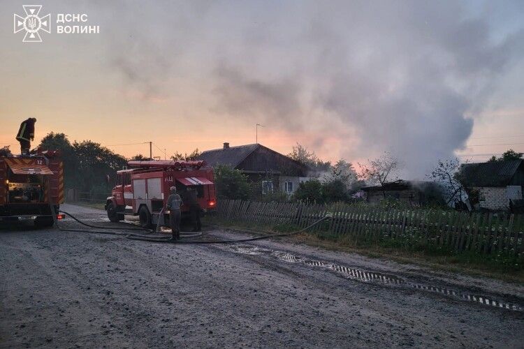 У селі на Волині вогонь забрав життя двох людей