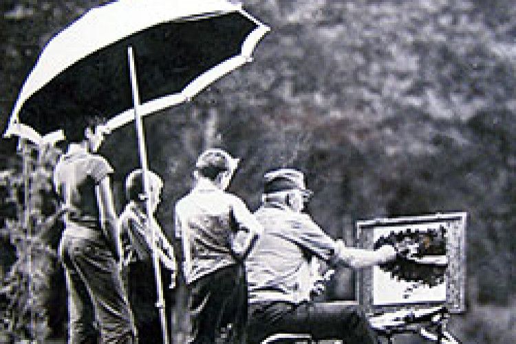 ФОТО НА КОНКУРС: митець і його учні