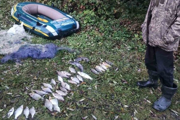 У Луцькому районі браконьєр наловив риби на понад 60 тисяч гривень