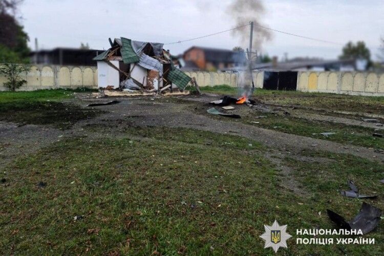 російський дрон розвалив… цегляний туалет на Поліссі