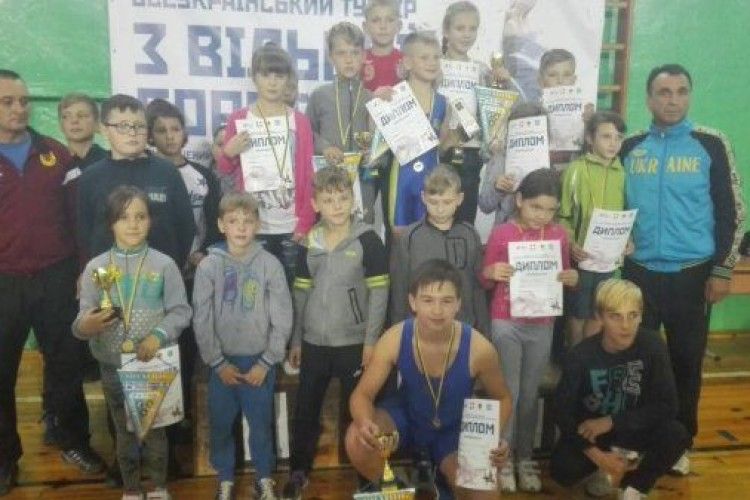Юні борці з Ковеля успішно виступили на Всеукраїнському турнірі