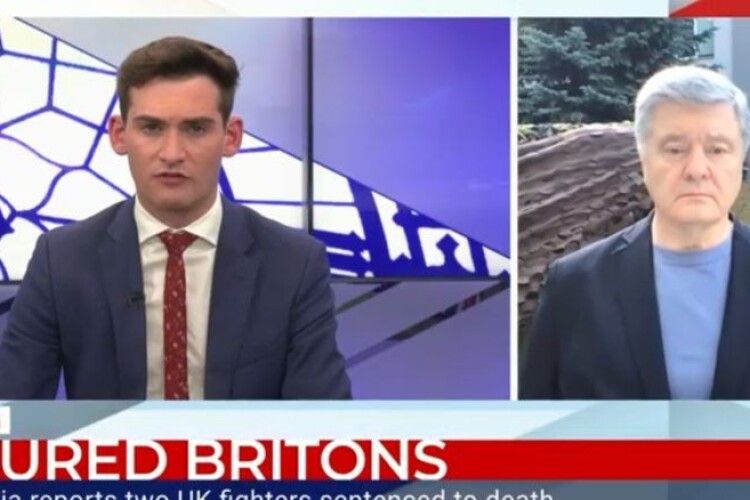 Порошенко в ефірі GBNews: цей червень вкрай важливий для України, ми боремось за статус кандидата в члени ЄС і ПДЧ в НАТО