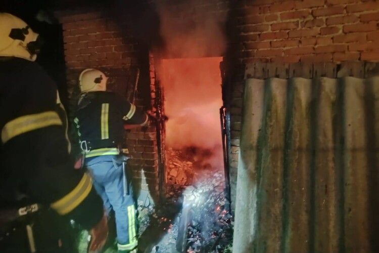 На Волині вогонь знищив літню кухню