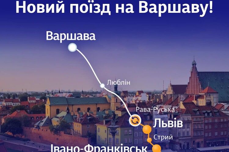 Поїзд чекатиме усіх пасажирів: уперше за 18 років Укрзалізниця запускає новий маршрут до Варшави