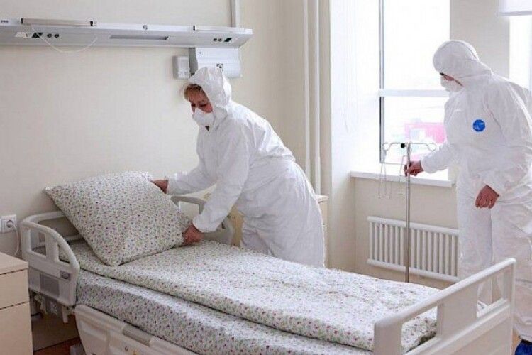 На Волині зайнятість ковід-ліжок уже більша, ніж в середньому по Україні