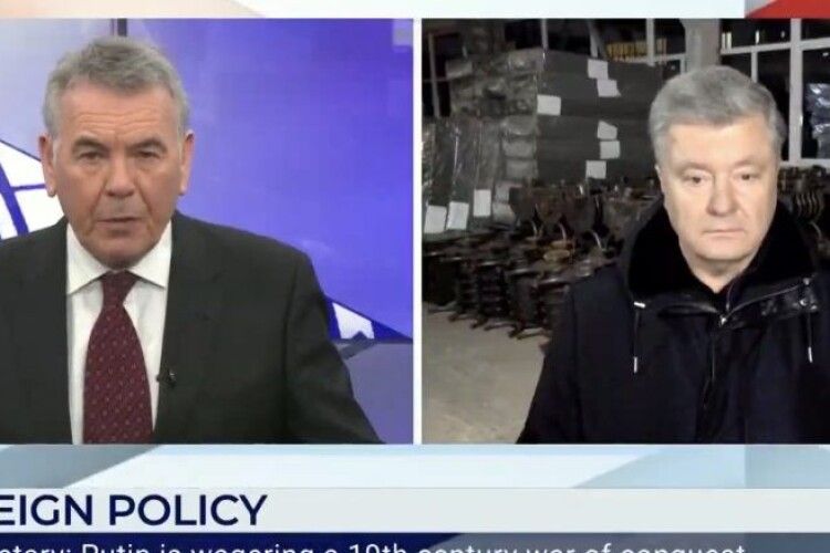 Порошенко в ефірі GB News: росія обстрілює нас ракетами X-55, які Україна віддала за умовами Будапештського меморандуму 