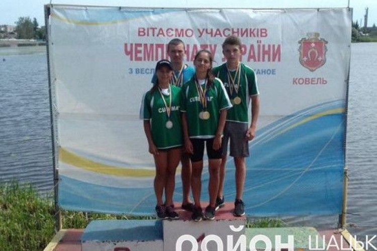 Звання «Кандидат у майстри спорту України» отримали три веслувальники Шацької ДЮСШ