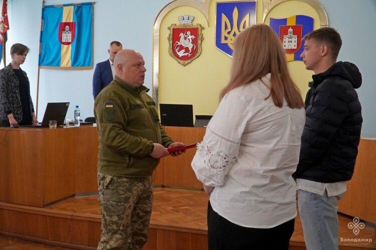 Дружині полеглого Захисника з Волині вручили його посмертну нагороду