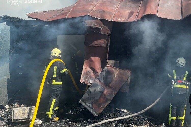 На Волині сусіди врятували з пожежі жінку