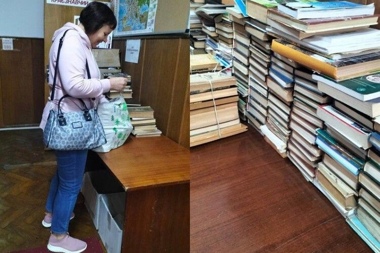 У Луцьку здали на макулатуру майже пів тонни російськомовних книг