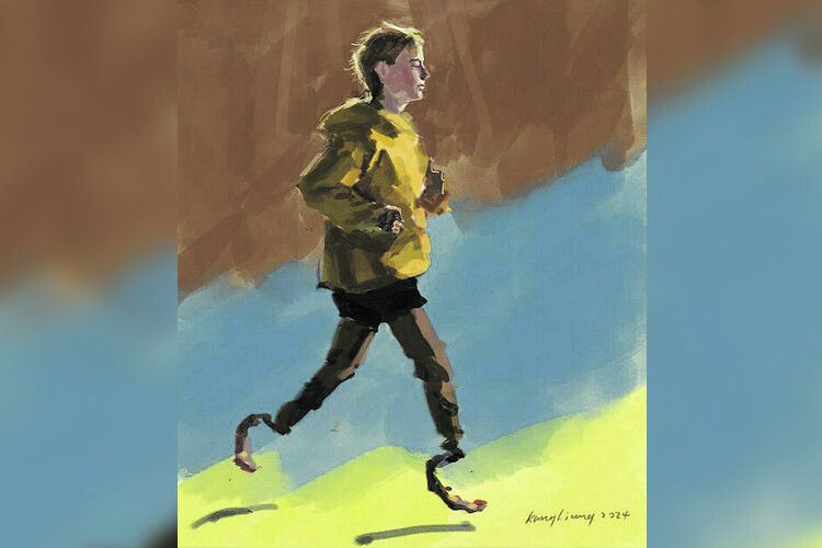 12-річна українка  на протезах пробігла 5 км  на Бостонському марафоні