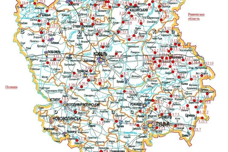 Волинські лісівники сприяють цивілізованому відпочинку (карта рекреаційних пунктів області)