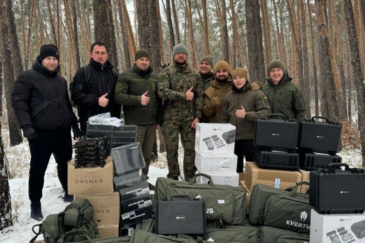 Волинська тероборона подякувала Луцькій громаді за 37 квадракоптерів і не тільки
