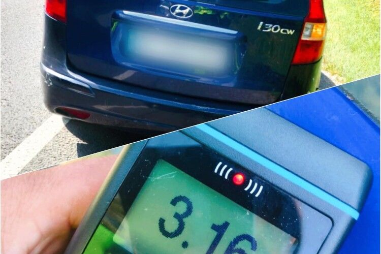 Волинські патрульні наздогнали водія із смертельною дозою спирту в крові