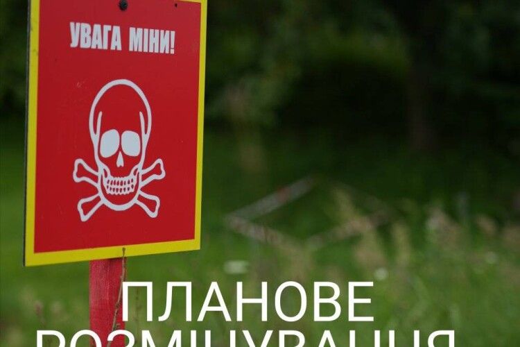 Біля Володимира буде чути вибухи – планове розмінування