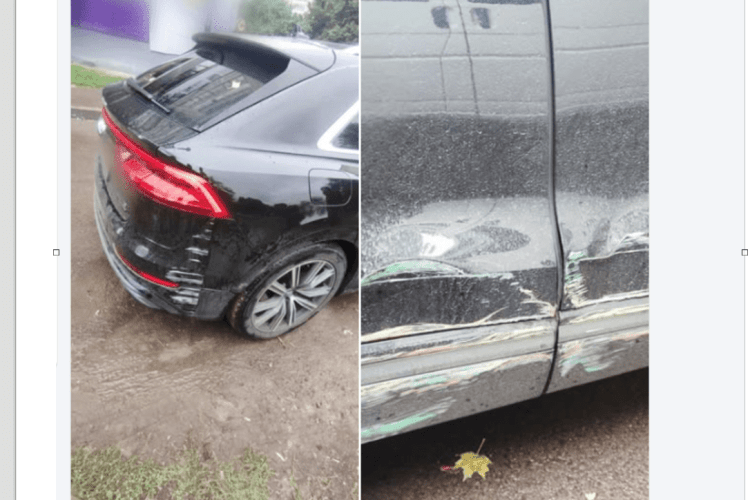 На Волині водій Audi в’їхав у паркан і бетонну стіну 