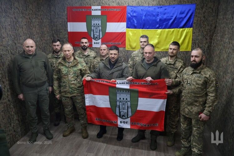 «Сталеву Сотку» на передовій відвідав Президент