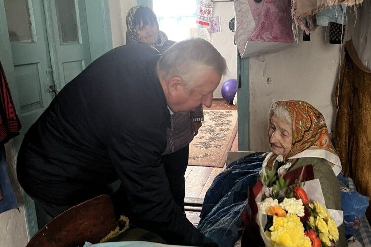 На Волині Катерину Коць привітали із 109-річчям