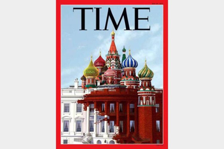 На обкладинці журналу «Time» Білий дім зливається з Кремлем