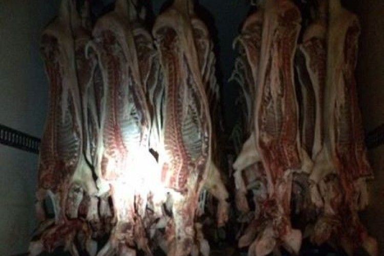 У Львові затримали 250 свиних туш без документів