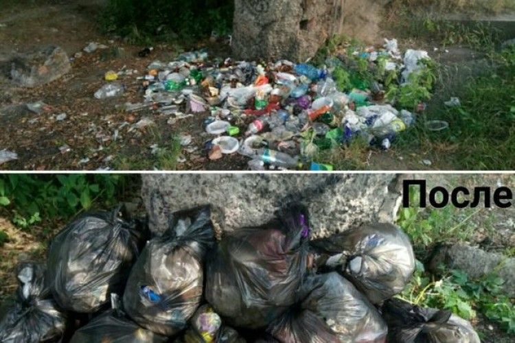 50 мішків сміття: школярка самотужки прибрала зелену зону 