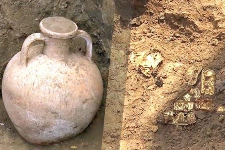 На Полтавщині археологи знайшли скіфське золото та стародавню амфору
