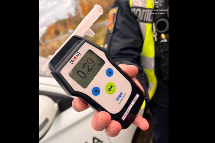 Дорого обійдеться водієві з Волині 50 грамів спиртного