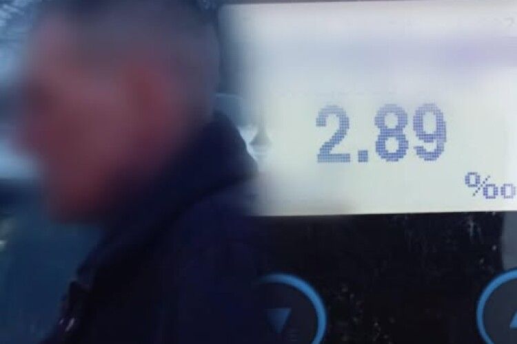 Рекордсмен? В Луцьку рівень алкоголю в крові водія перевищував норму у 15 разів