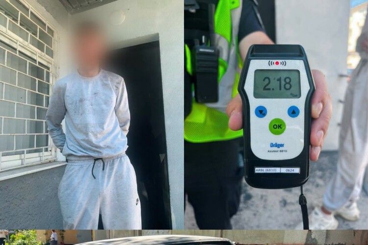 У Луцьку правоохоронці зупинили 18-річного водія, який сів за кермо напідпитку