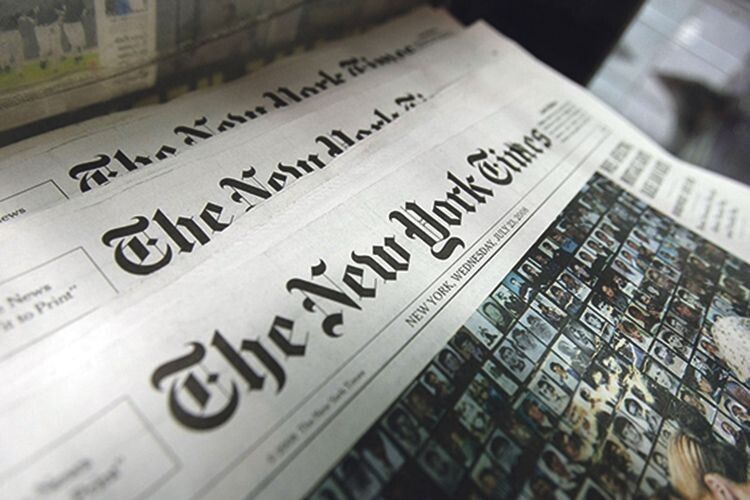 На першій шпальті газета The New York Times надрукувала  500 тисяч крапок