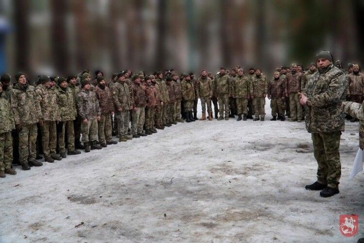 На Волині новостворене військове формування привітали з Днем Сухопутних військ України